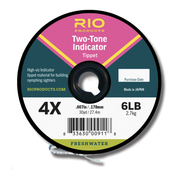 RIO Two Tone Indicator Pink Yellow Tippet